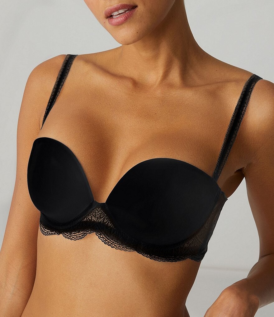 

Simone Perele Karma Бюстгальтер-трансформер без бретелек с глубоким вырезом на косточках, черный
