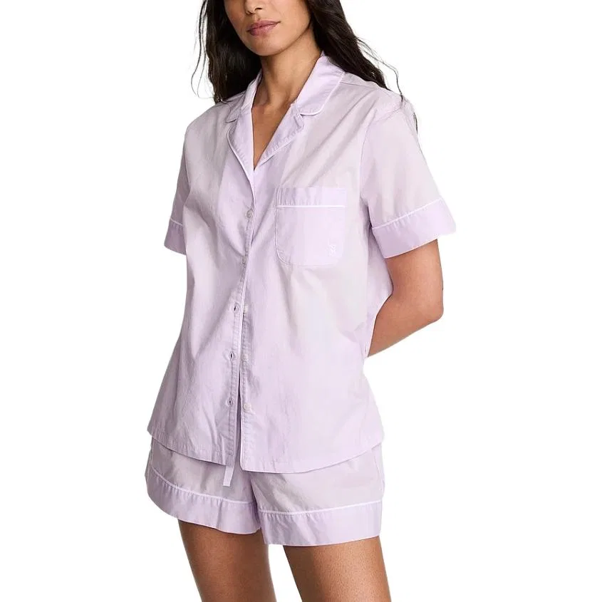 Женский комплект пижамы с коротким рукавом Victoria's Secret, Light Purple