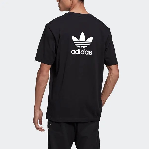 Футболка Adidas Originals Adicolor Classics Back and Front Trefoil Boxy, черный — фото 4