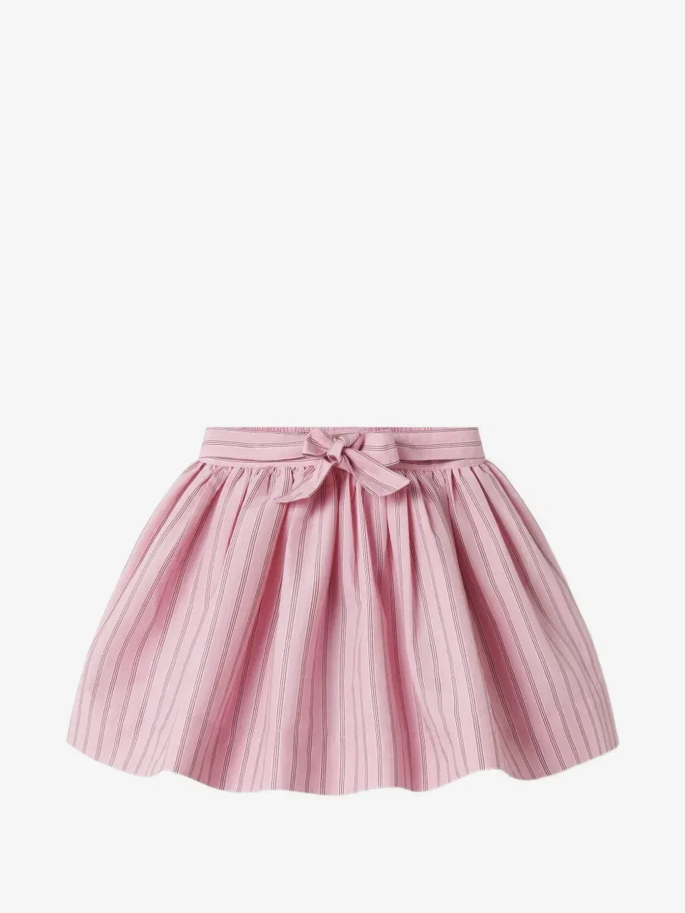 Юбка в полоску сива с бантом Mar Mar Copenhagen Kids, розовый