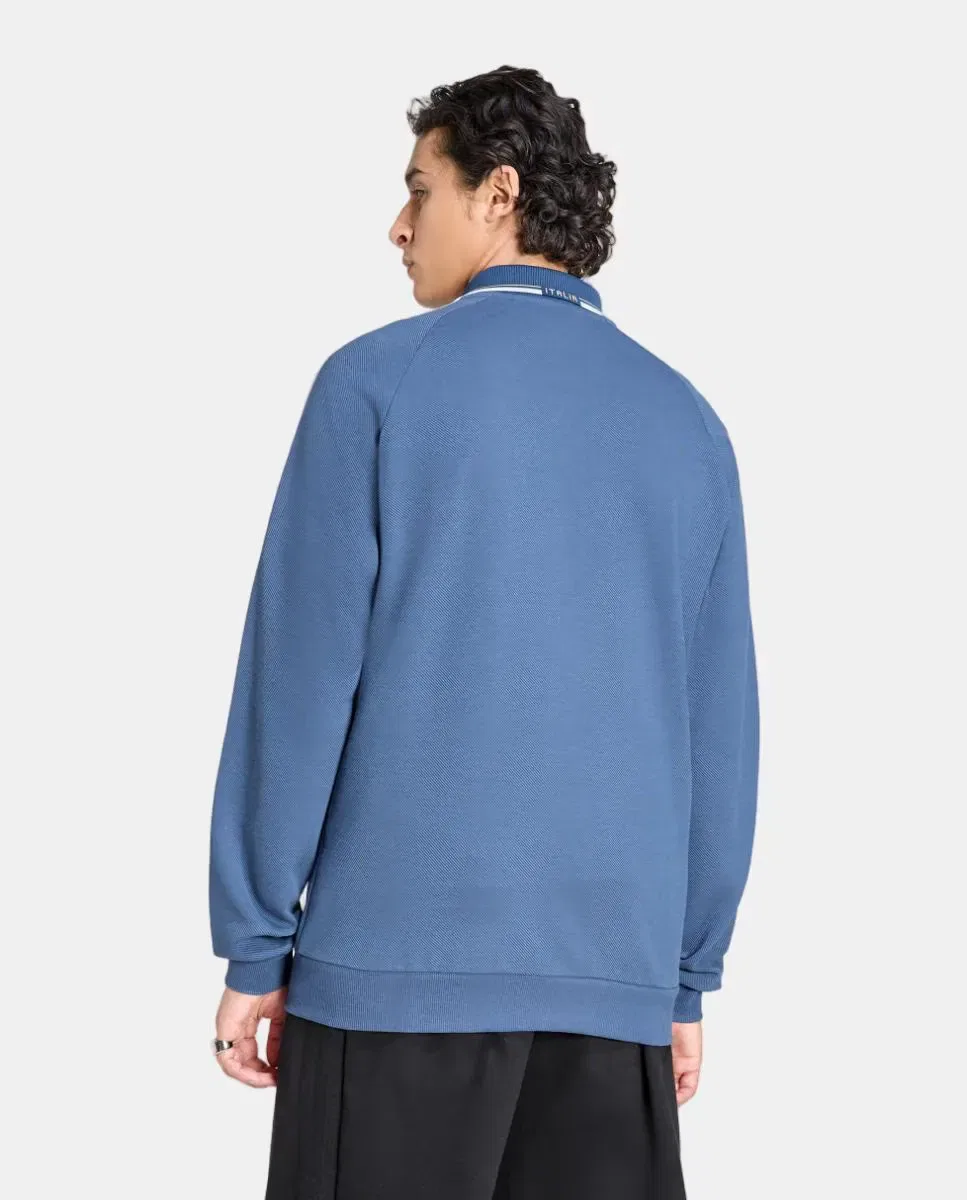 Мужская куртка-анцлаг с принтом Италия Anthem Jacket adidas, Azul Marino — фото 2