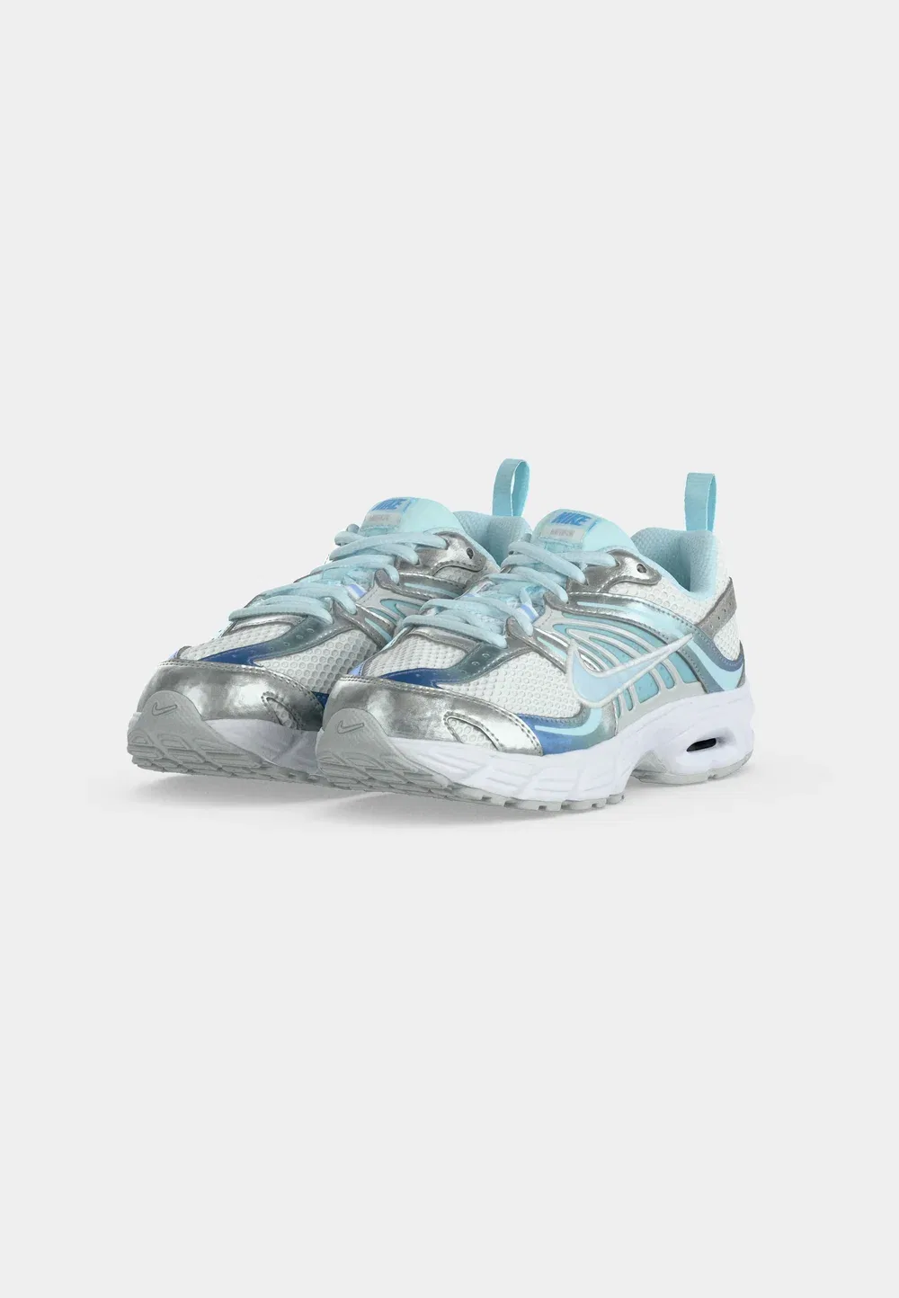 Кроссовки Air Max Moto Lace унисекс Nike Sportswear, Summit White/Glacier Blue/Football Blue/Metallic Silver-Coloured/Pure Platinum-Coloured — фото 3