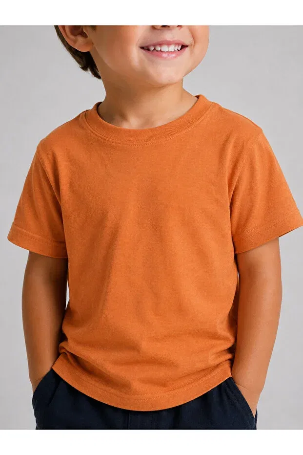 Детская футболка для девочек с принтом Personalized Children's T-Shirt Nuatex, Orange — фото 2