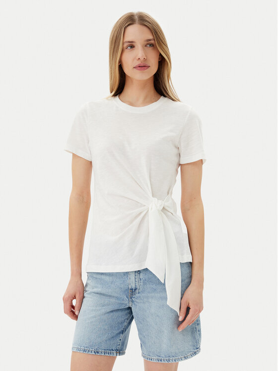 

Футболка обычного кроя WW0WW44559 Tommy Hilfiger, экрю