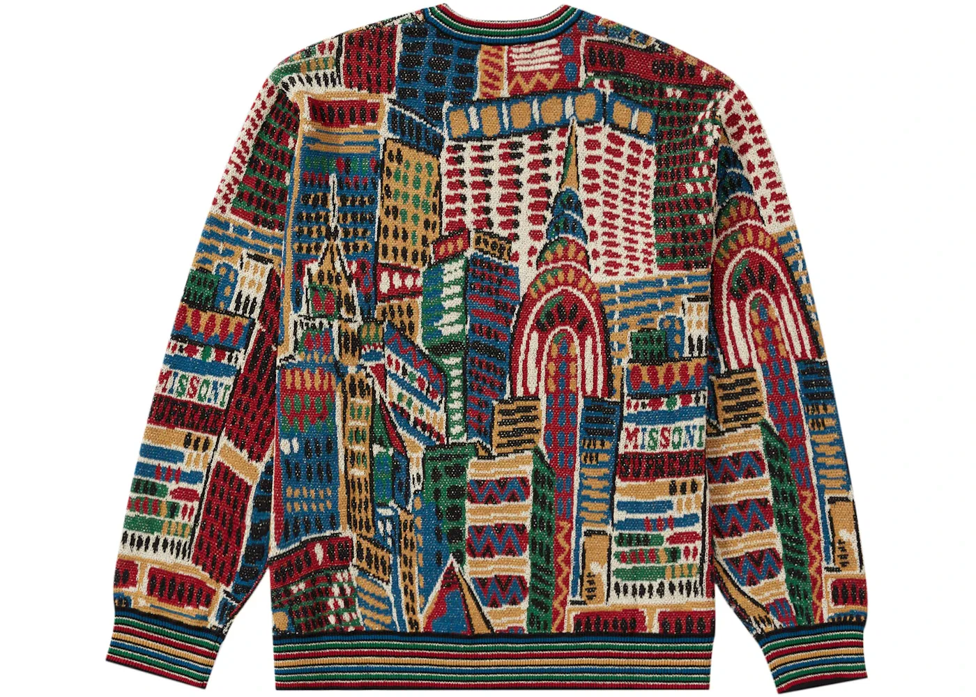 Мужской свитер с принтом Missoni Supreme, Burgundy — фото 2