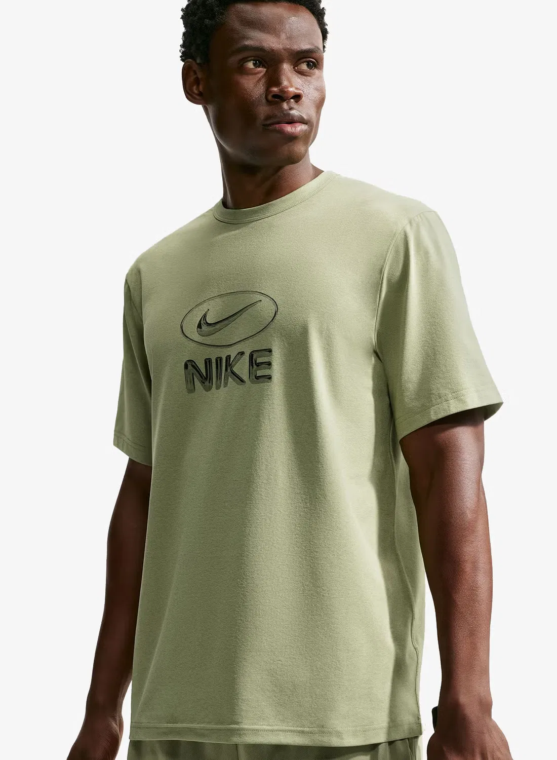 Футболка с принтом Dri-Fit UV Hyverse Nike, оливковый — фото 3