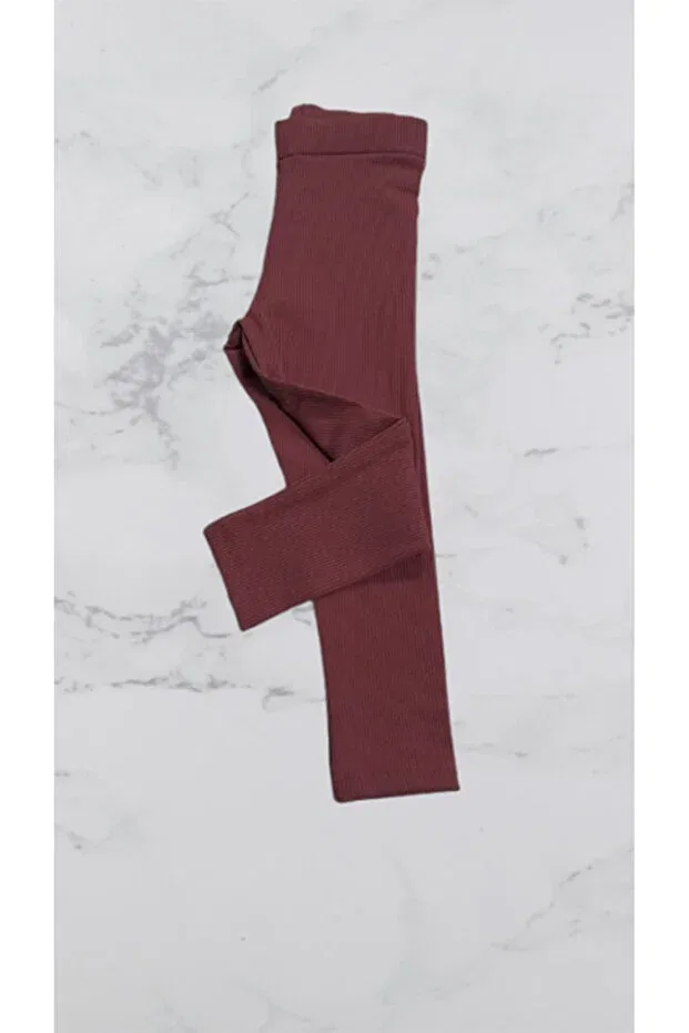 Детские леггинсы для девочек ribbed Cevval Minigirls, Rose