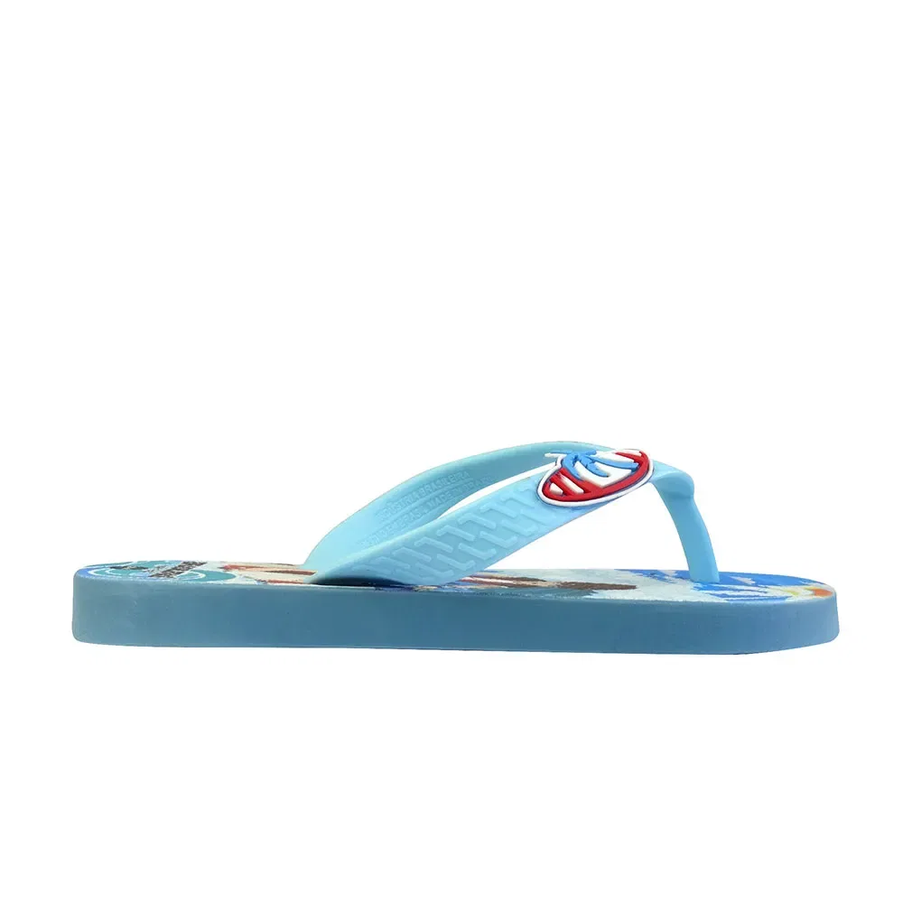 Детские вьетнамки для девочек с принтом Printed 20 Surfers Brasileras, Blue — фото 3
