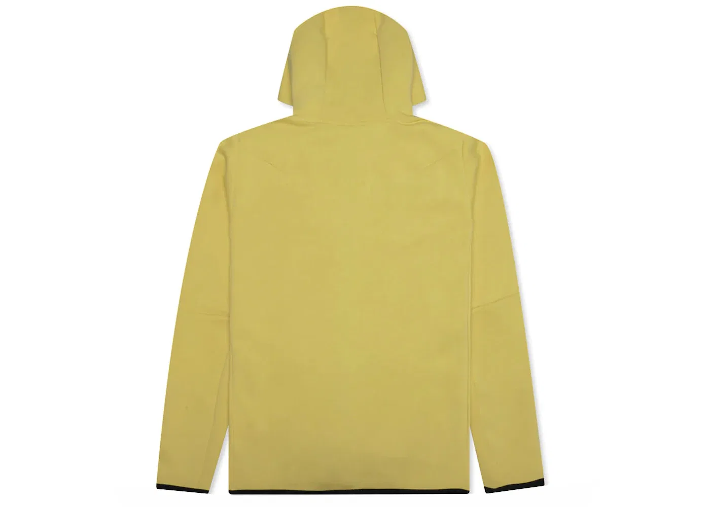 Мужская худи Tech Fleece с полной застежкой-молнией Nike, Saturn Gold/Black — фото 2