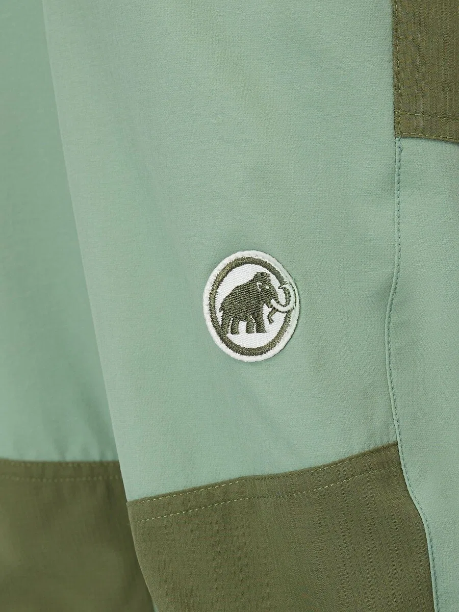 Брюки MAMMUT Regular Outdoor Pants 'Taiss' оливкового и светло-зеленого цвета — фото 3