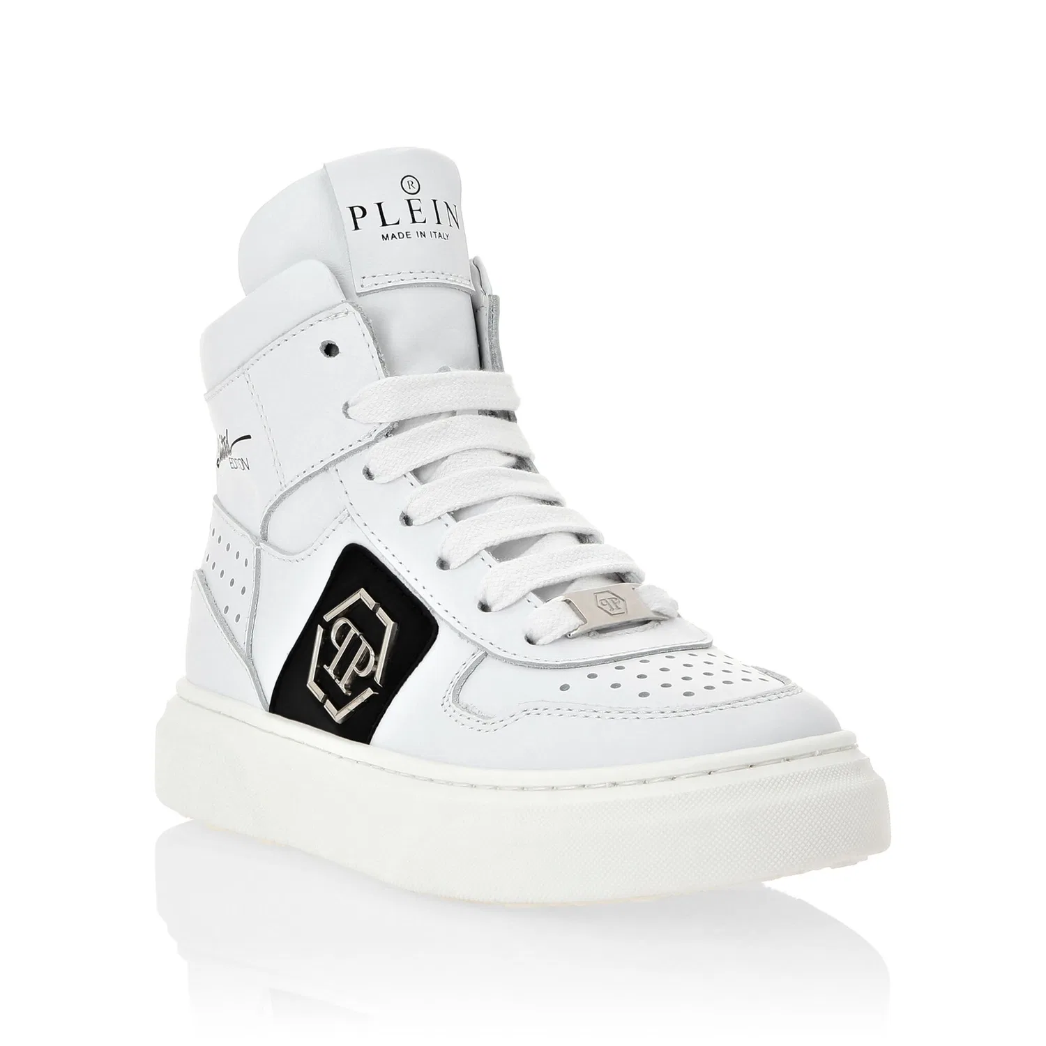 Детские кроссовки средней высоты PHILIPP PLEIN, White