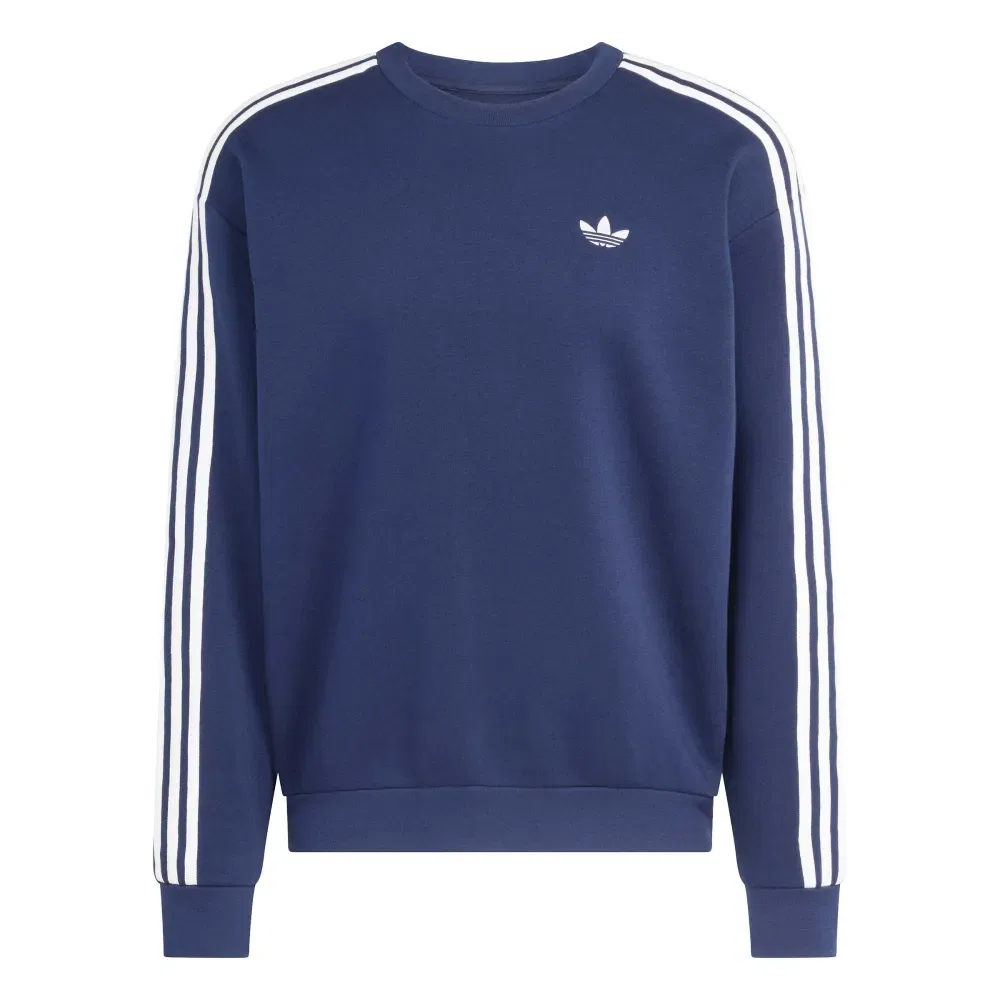Свитшот оверсайз Adicolor 3 Stripes Adidas Originals, синий — фото 3
