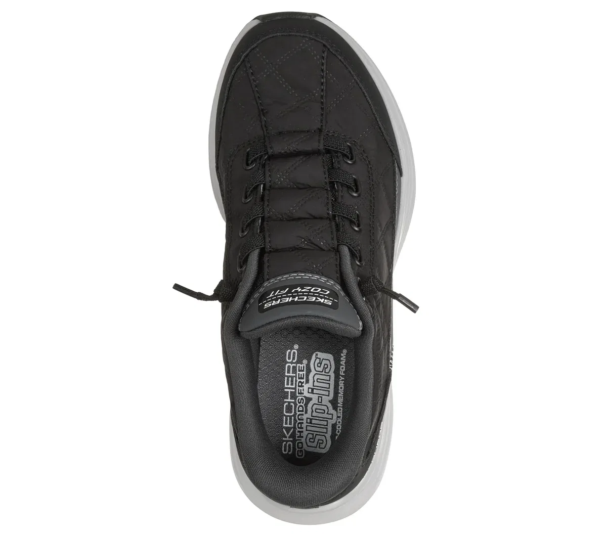 Детские слипоны Contour Foam - Cozy Fit Skechers, черный/белый — фото 2