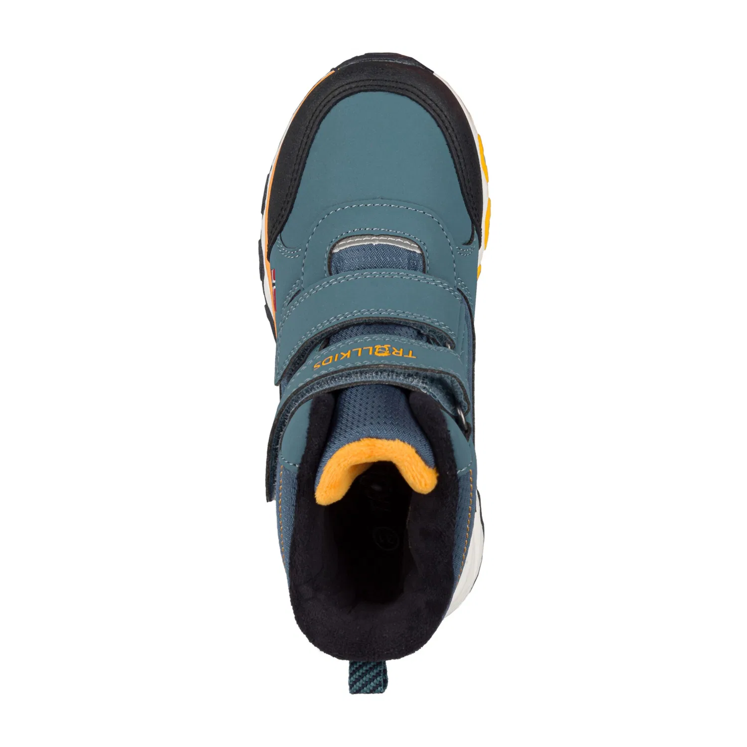 Детские зимние ботинки водонепроницаемые KIDS HAFJELL WINTER BOOTS TROLLKIDS, Steel Blue/Navy/Mango — фото 3