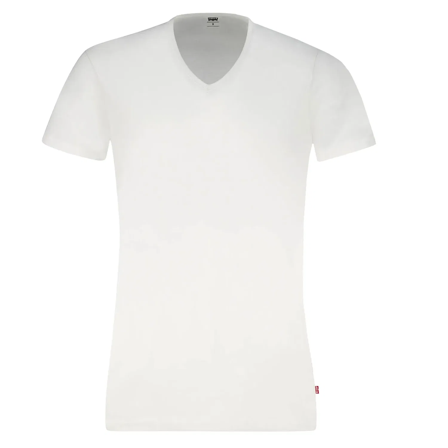 Мужская футболка с V-образным вырезом 3er Pack Levi's, White — фото 3