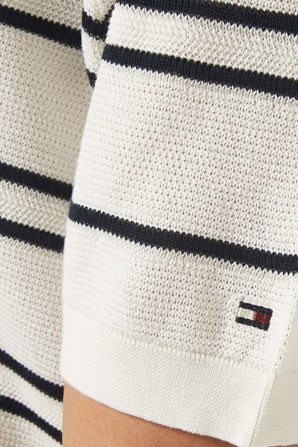 Футболка поло в рубчик с полосками Tommy Hilfiger — фото 4