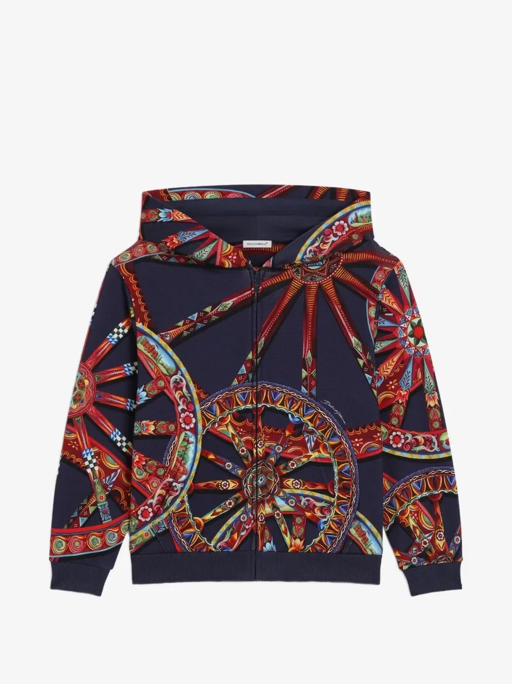 Толстовка с принтом Carretto Dolce & Gabbana Kids, черный