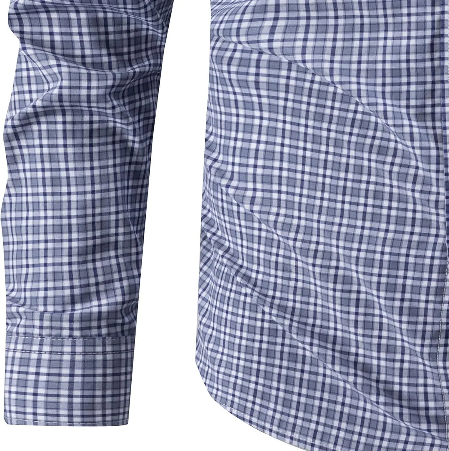 Мужская рубашка с длинным рукавом в клетку Slim Fit, Gray — фото 3