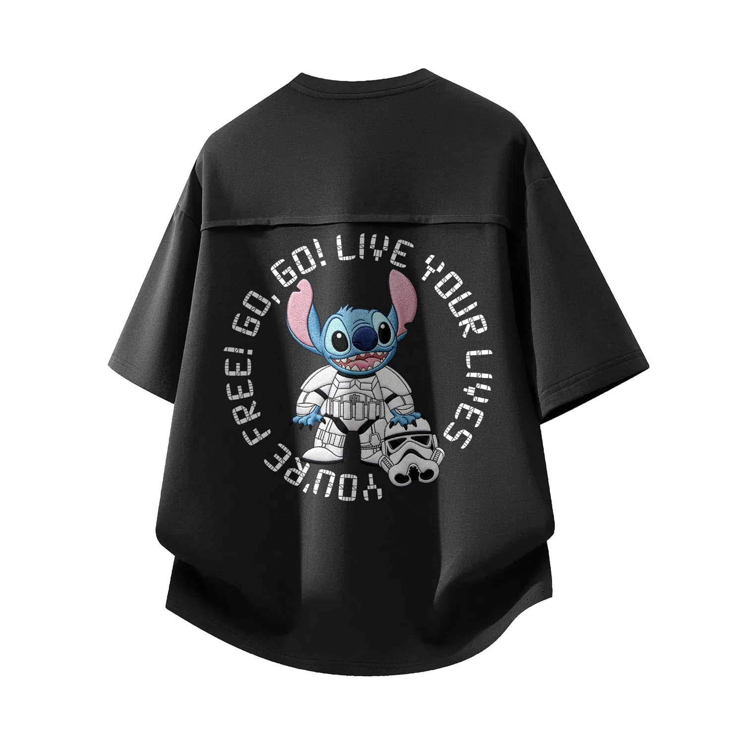 Детская футболка с принтом Disney, Unisex Crew Neck Moderate Other, Disney, Gray — фото 3