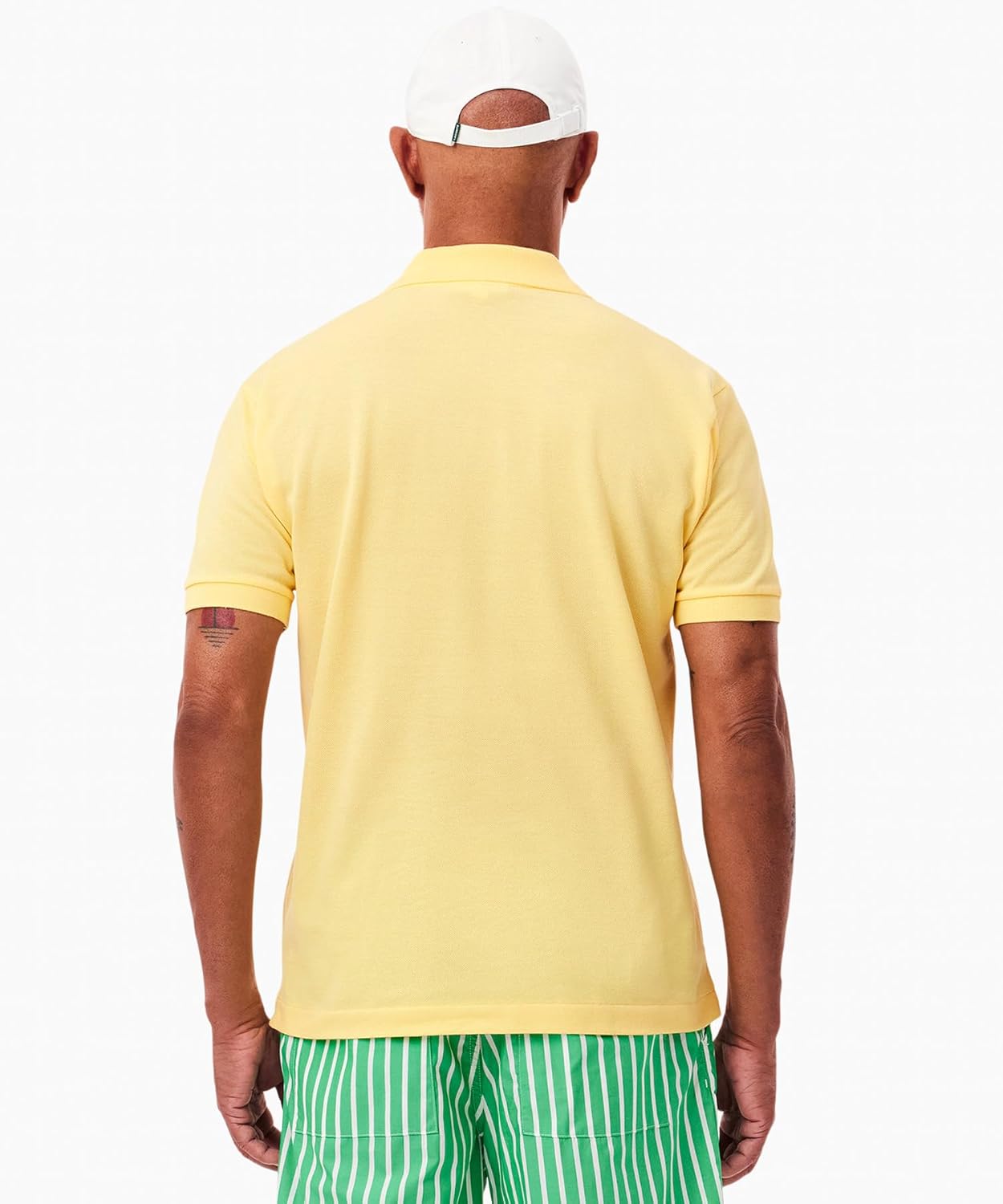 Поло Lacoste L.12.12 Классическое мужское поло с коротким рукавом, бледно-желтый — фото 3