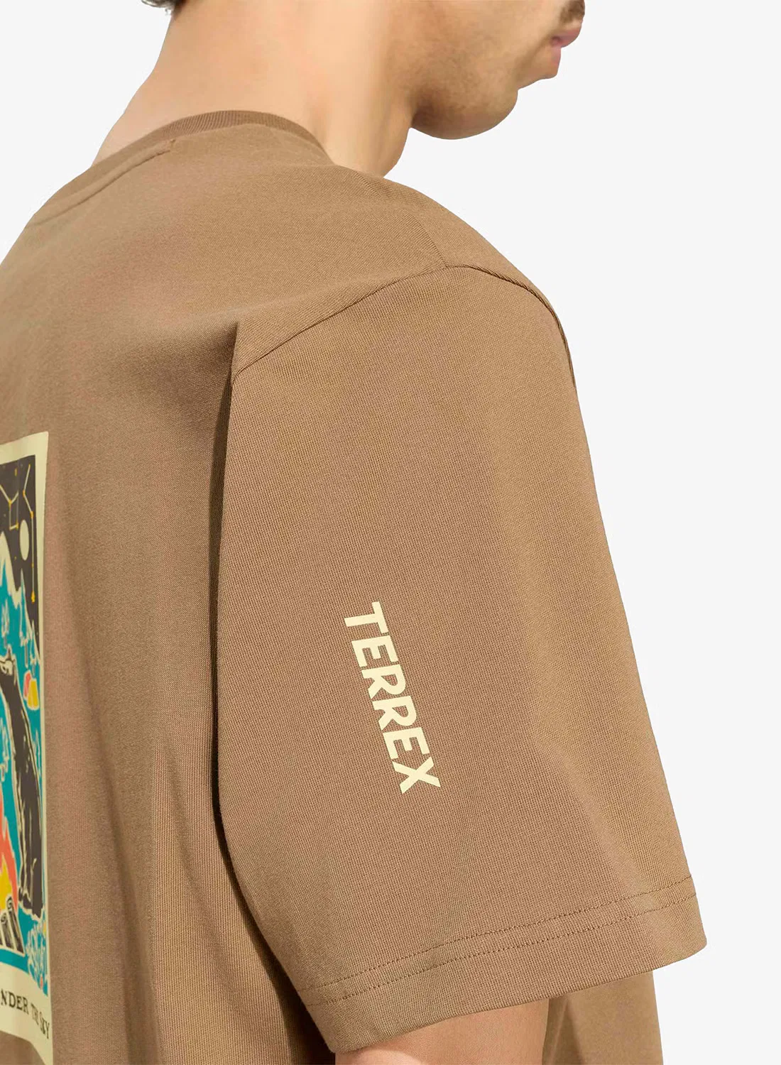 Футболка с принтом Terrex Camper Graphic Adidas, зеленый — фото 4