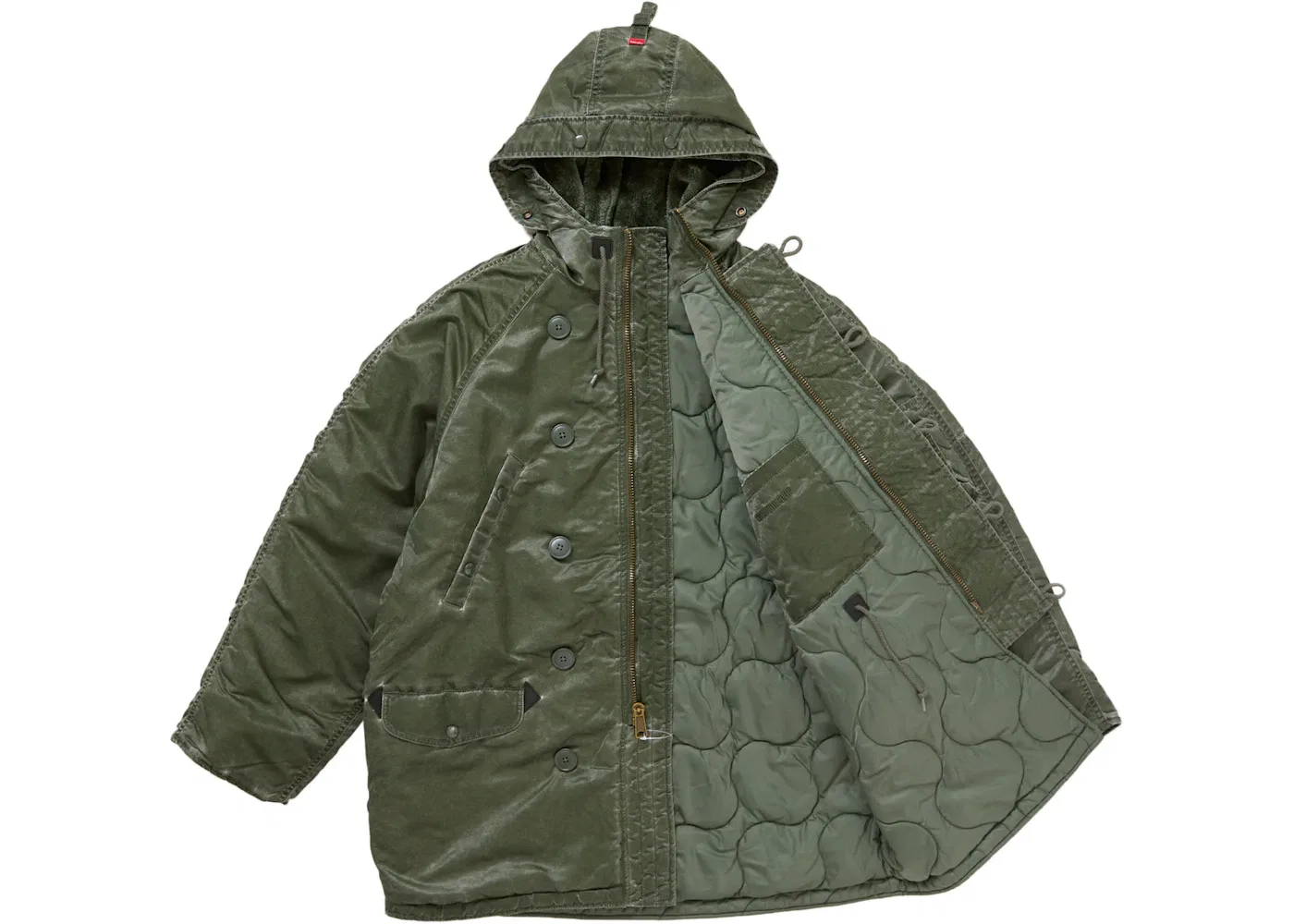 Мужская парка с длинным рукавом Supreme Parka, Olive — фото 3