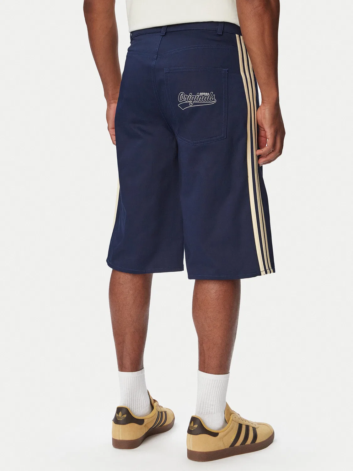 Мужские тканевые шорты стандартного кроя Firebrid Twill Jorts Adidas, темно-синий — фото 3