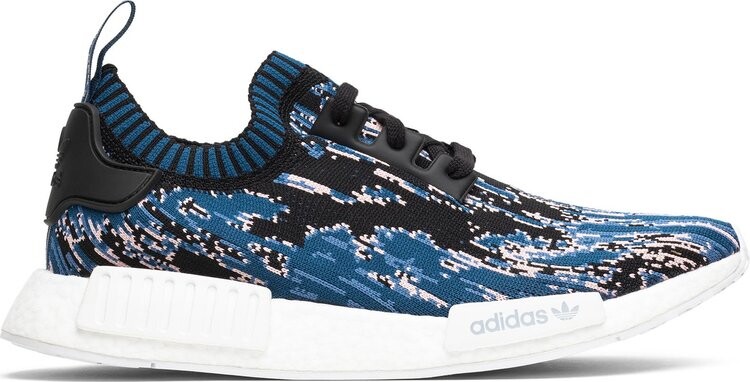

Кроссовки Adidas Sneakersnstuff x NMD_R1 Primeknit 'Datamosh 2.0', синий