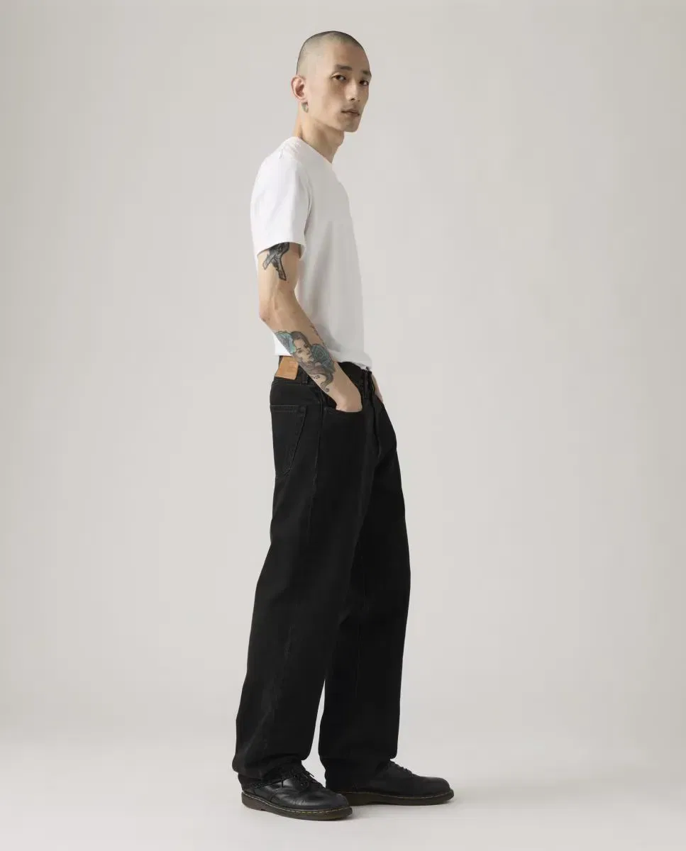 Мужские джинсы свободного кроя 568 Loose Straight Levi's, Negro — фото 4