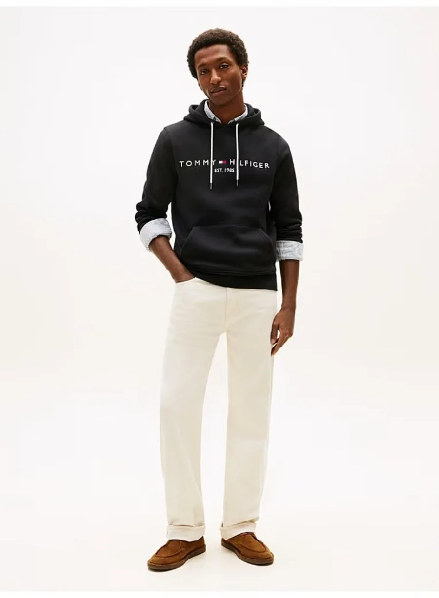 Худи Tommy Hilfiger Logo Flex Fleece, черный — фото 2