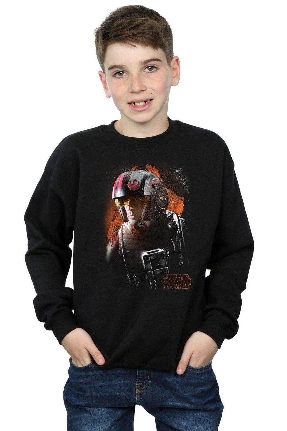 

Толстовка с начесом The Last Jedi Poe Dameron Star Wars, черный