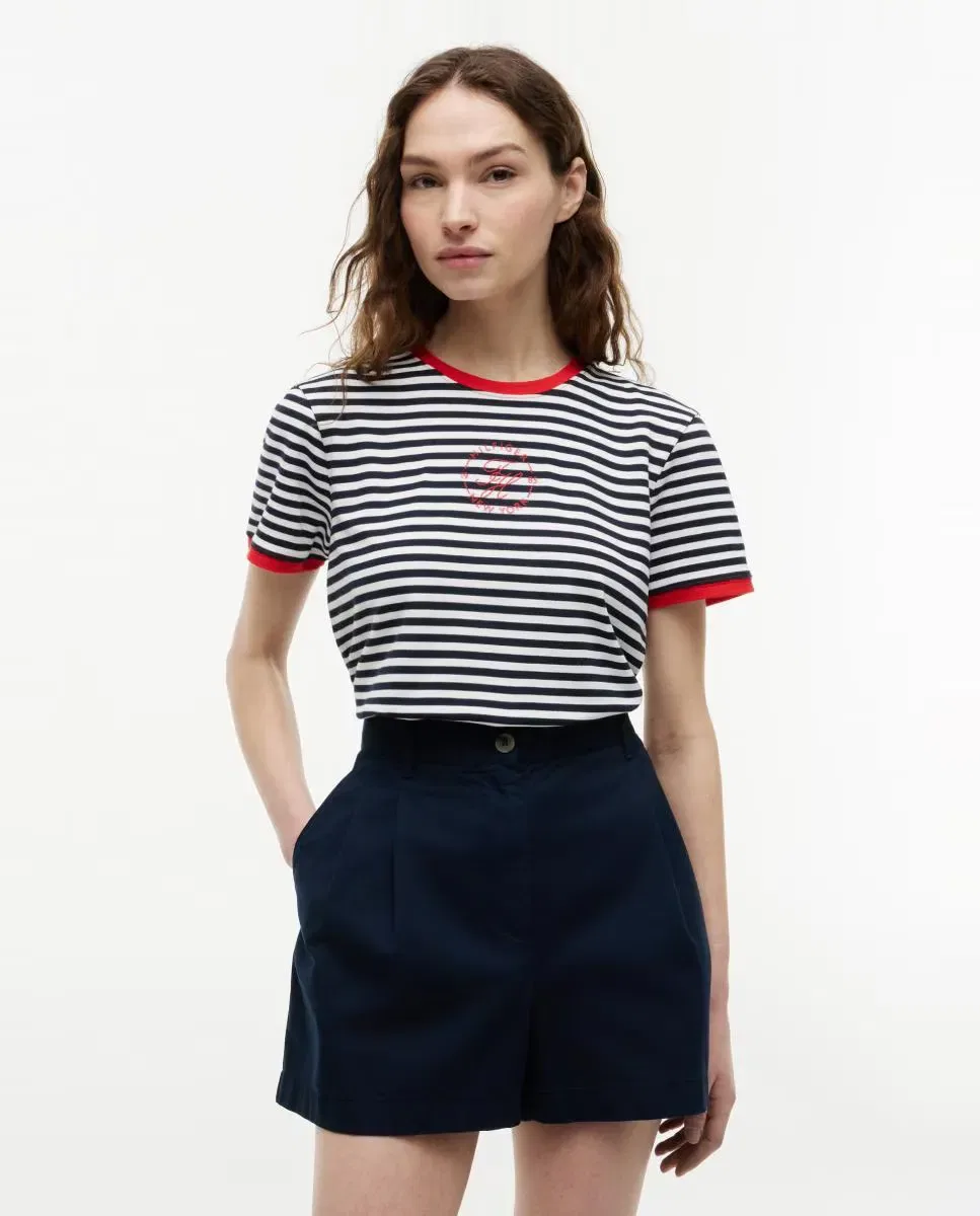 Женская футболка с коротким рукавом Tommy Hilfiger, Azul Marino