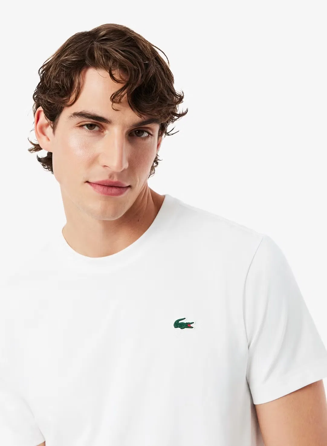 Футболка с принтом Ultra-Dry Lacoste, белый — фото 3