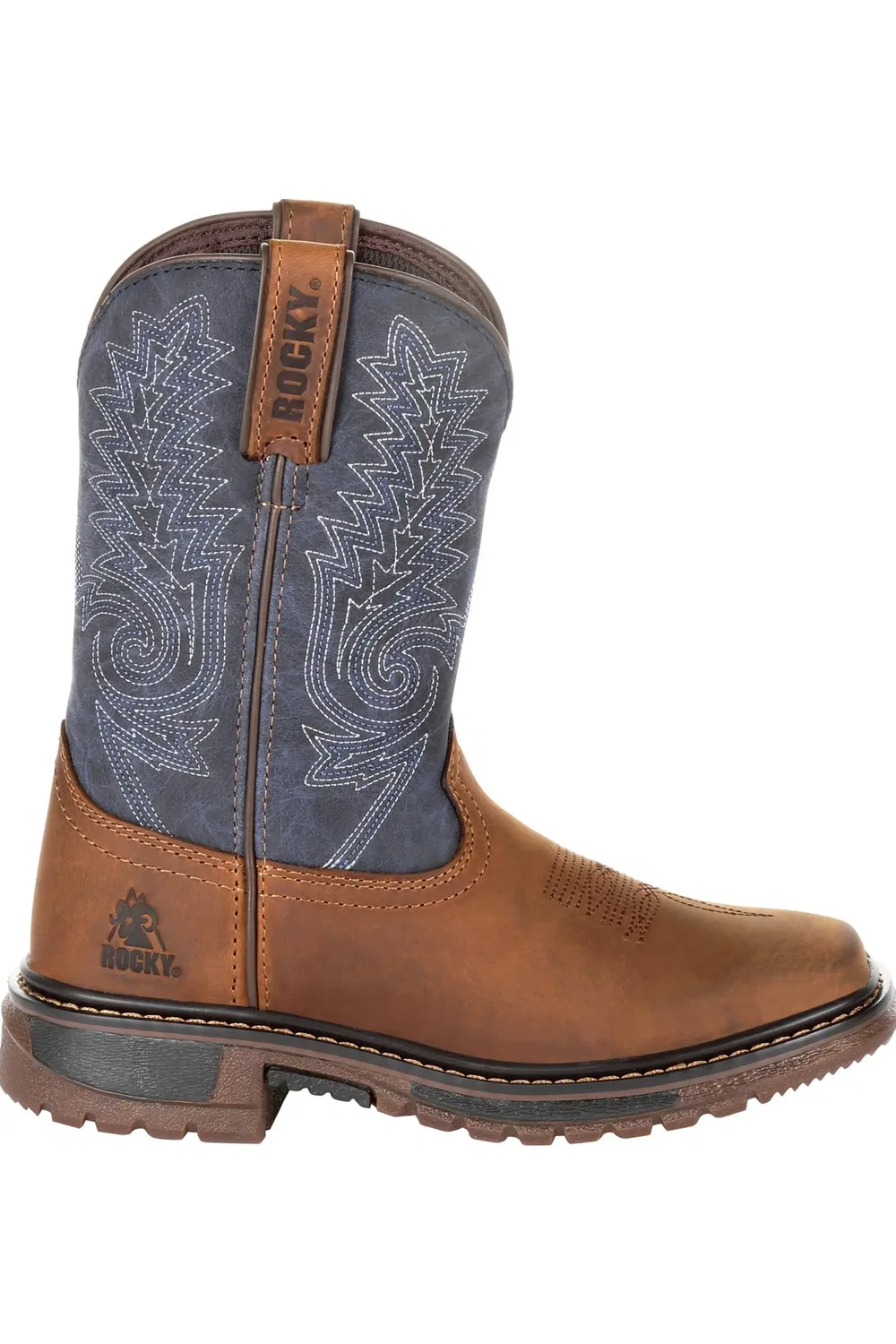 Детские ботинки вестерн с джинсовым верхом Ride FLX Rocky, Denim Brown