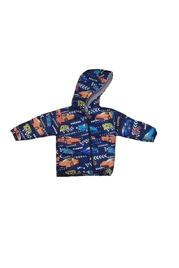 Детское пальто для мальчиков на молнии с капюшоном Lifeformoda, Navy Blue