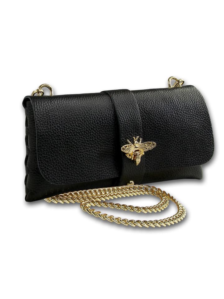 

Кожаная сумка через плечо, клатч Toscanto, черная, примерно 23 см Toscanto