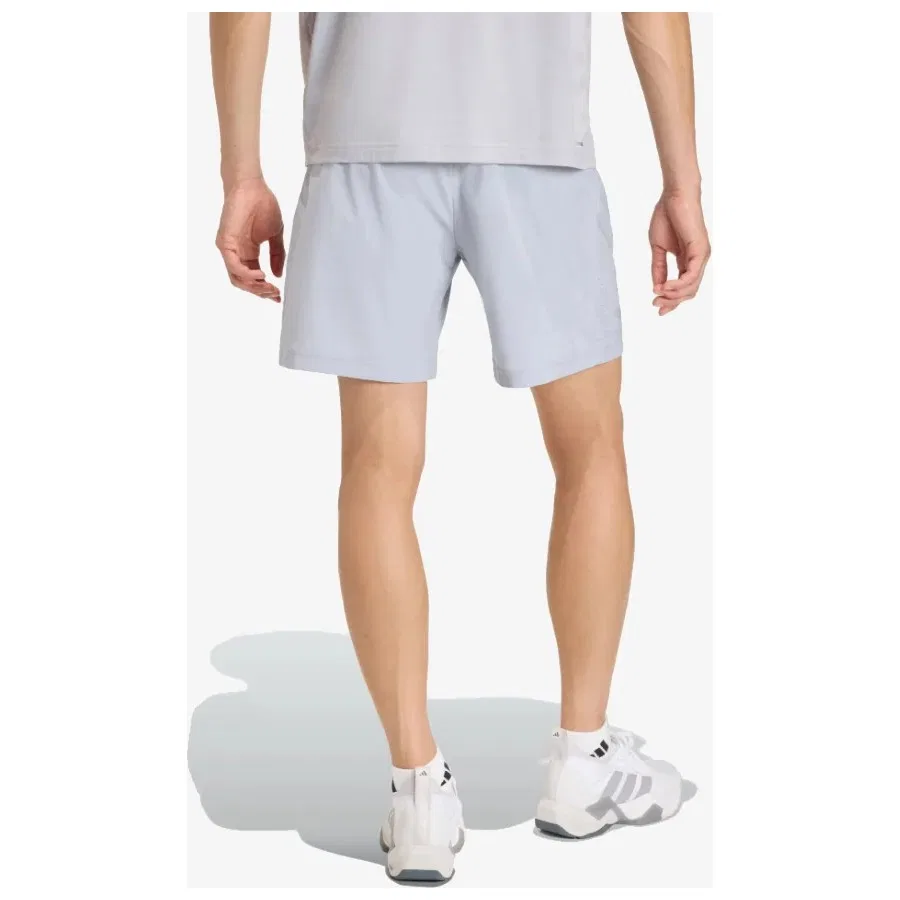 Шорты спортивные с эластичным поясом adidas Workout Essentials Base, Серый — фото 3