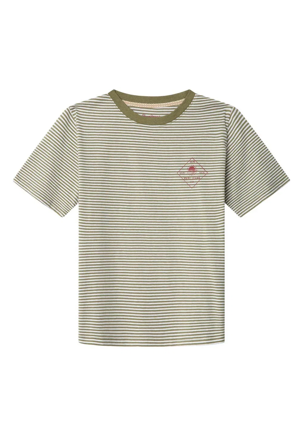 Эммет - футболка с принтом Pepe Jeans, Dusky Green