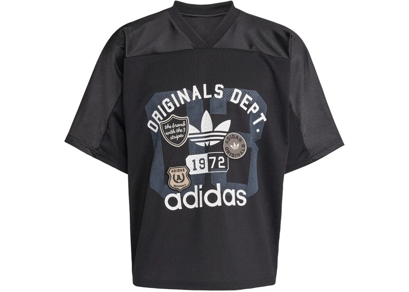 Мужская футбольная джерси с сетчатой вставкой Adidas, Black