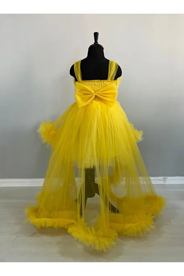 Детское платье для девочек с воланами Süer Butik, Sari — фото 2