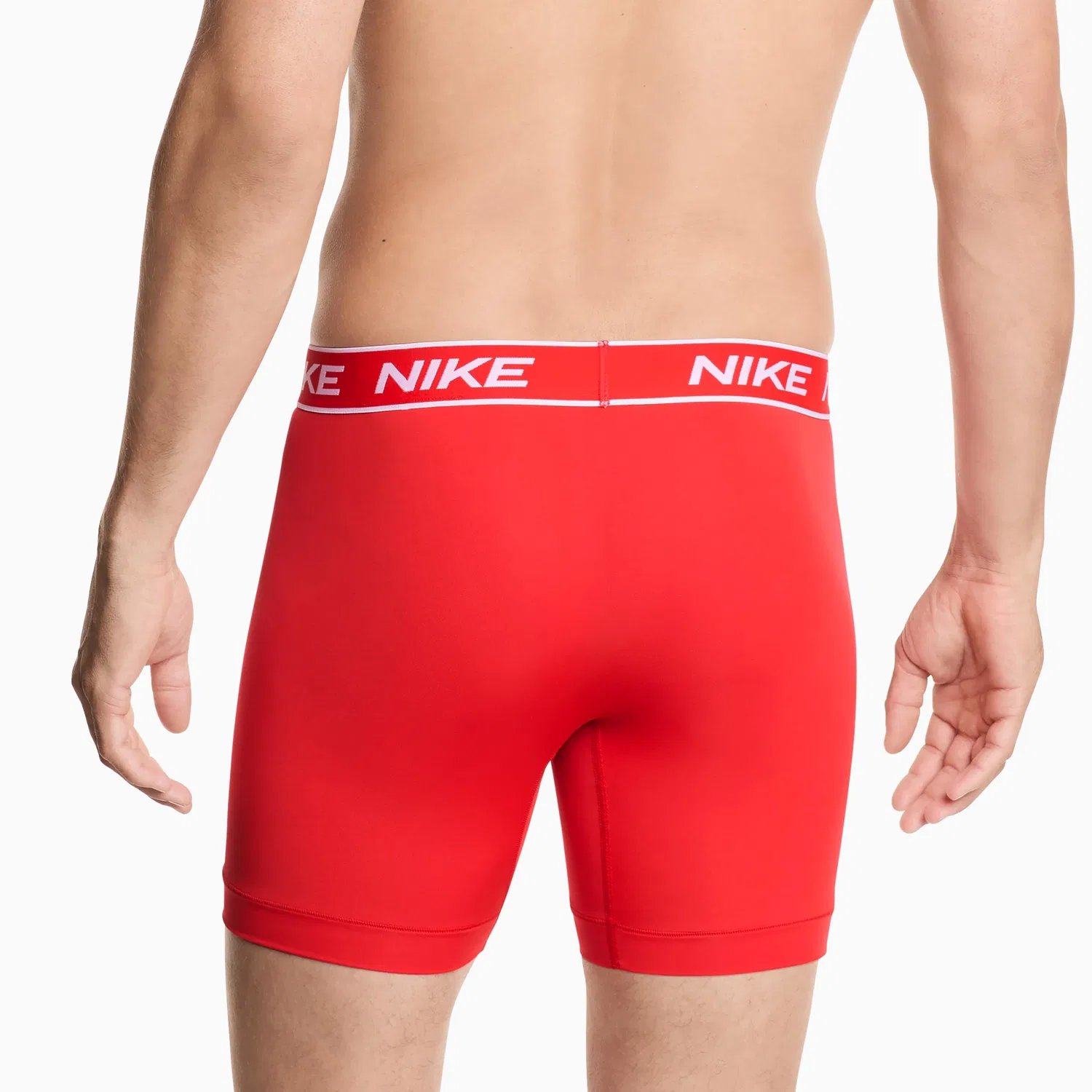Мужские боксеры с микрострейчем Nike All Day Micro Stretch, 3 шт, Red Chilli Pepper/Dark Tea/Black — фото 3