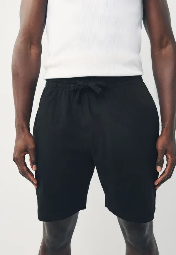 Пижамные брюки хлопковые Regular fit 3 pack Next, черный — фото 3