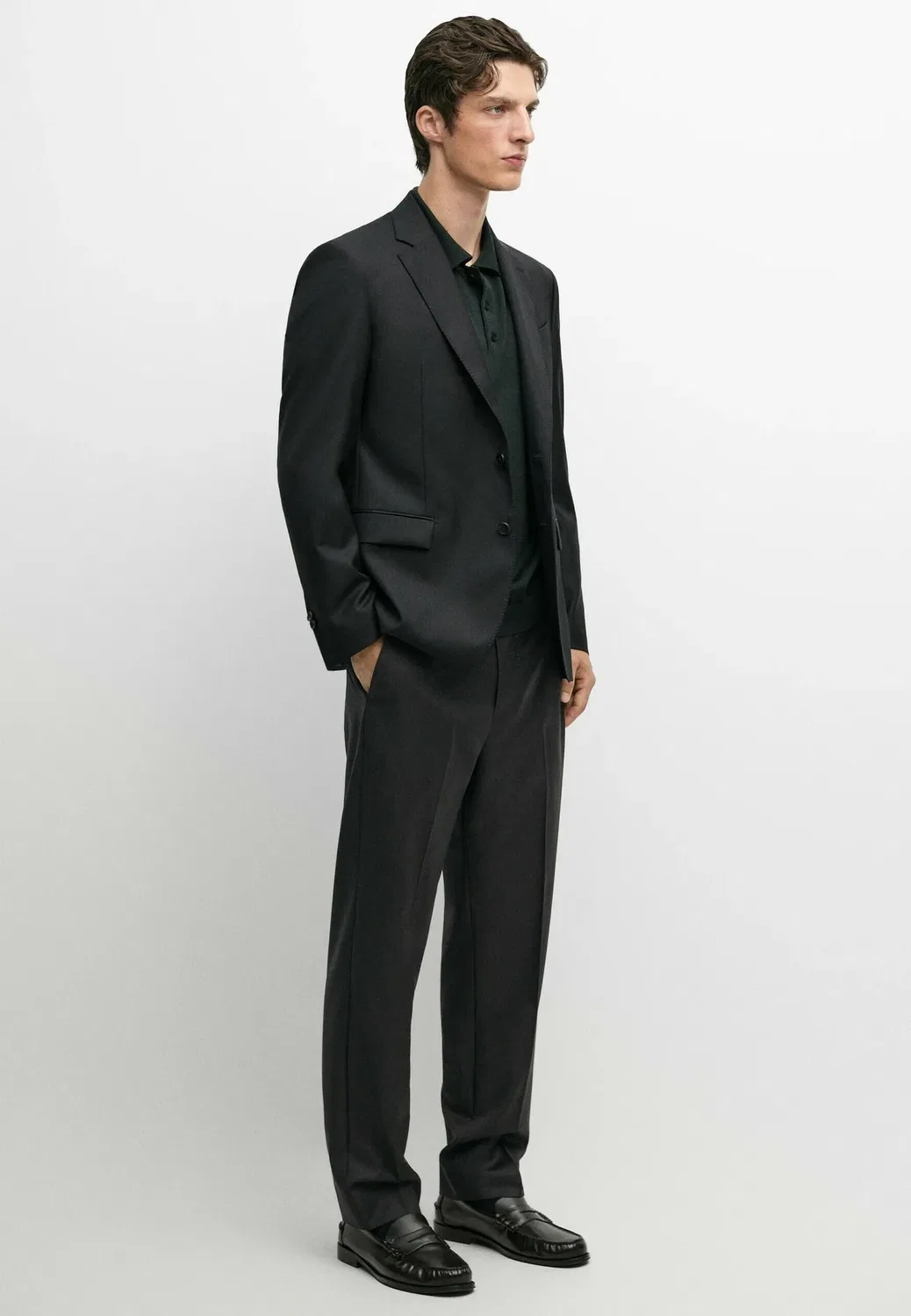 Брюки от костюма Massimo Dutti, Dark Grey — фото 2