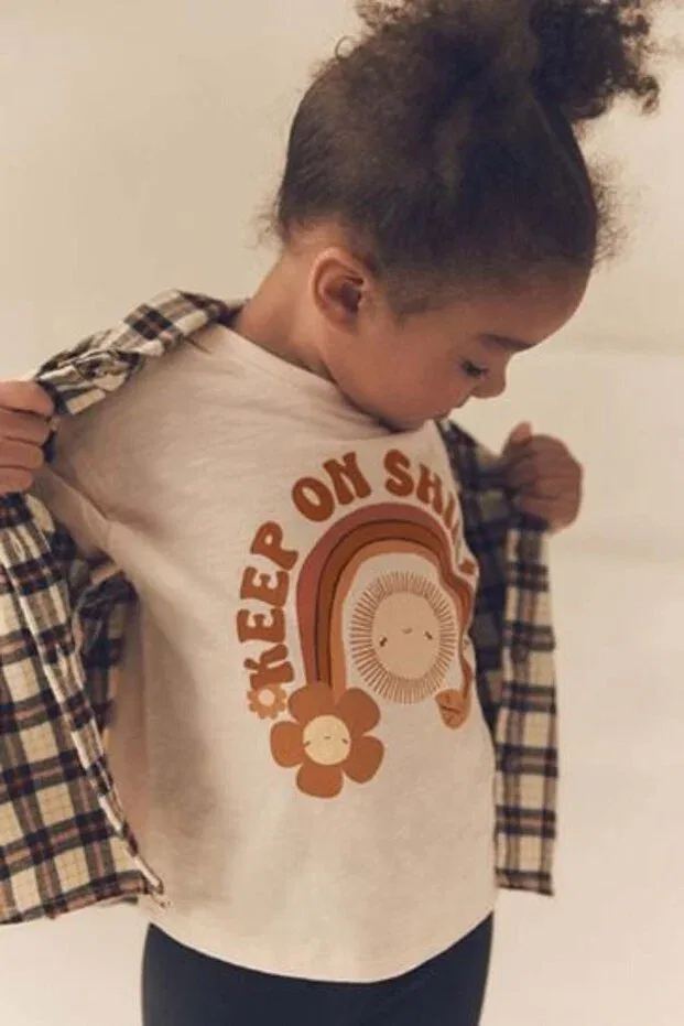 Детский комплект из футболки и леггинсов хлопковый Next Baby, Multicolor — фото 2