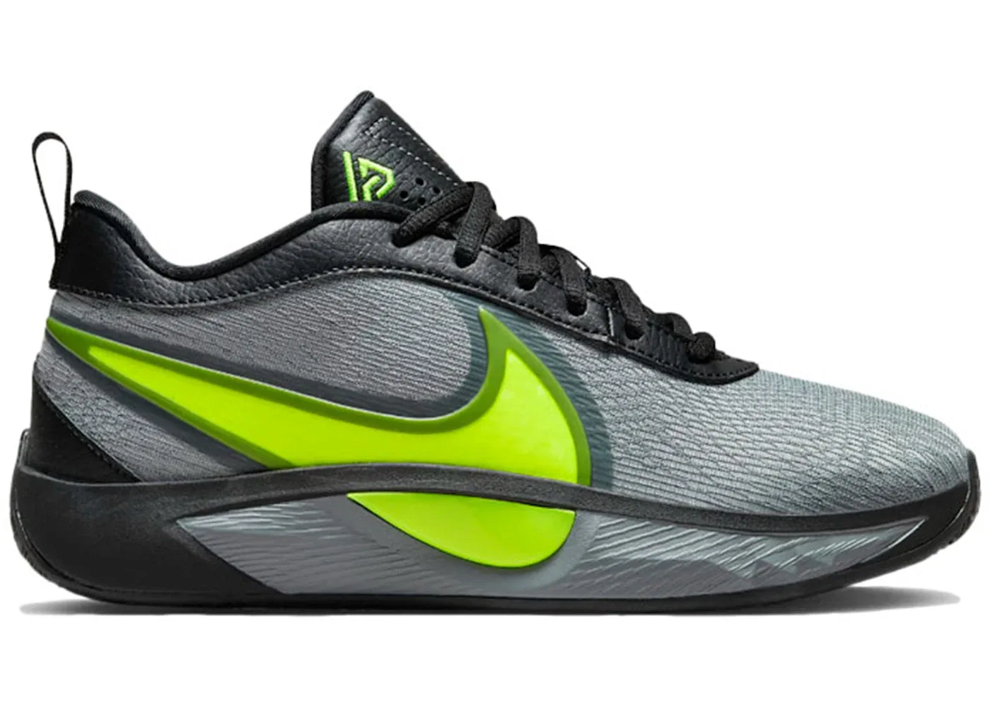 Детские кроссовки для баскетбола Nike Giannis Zoom Freak 6 Nike, Black/Volt/Cool Grey/Stadium Green