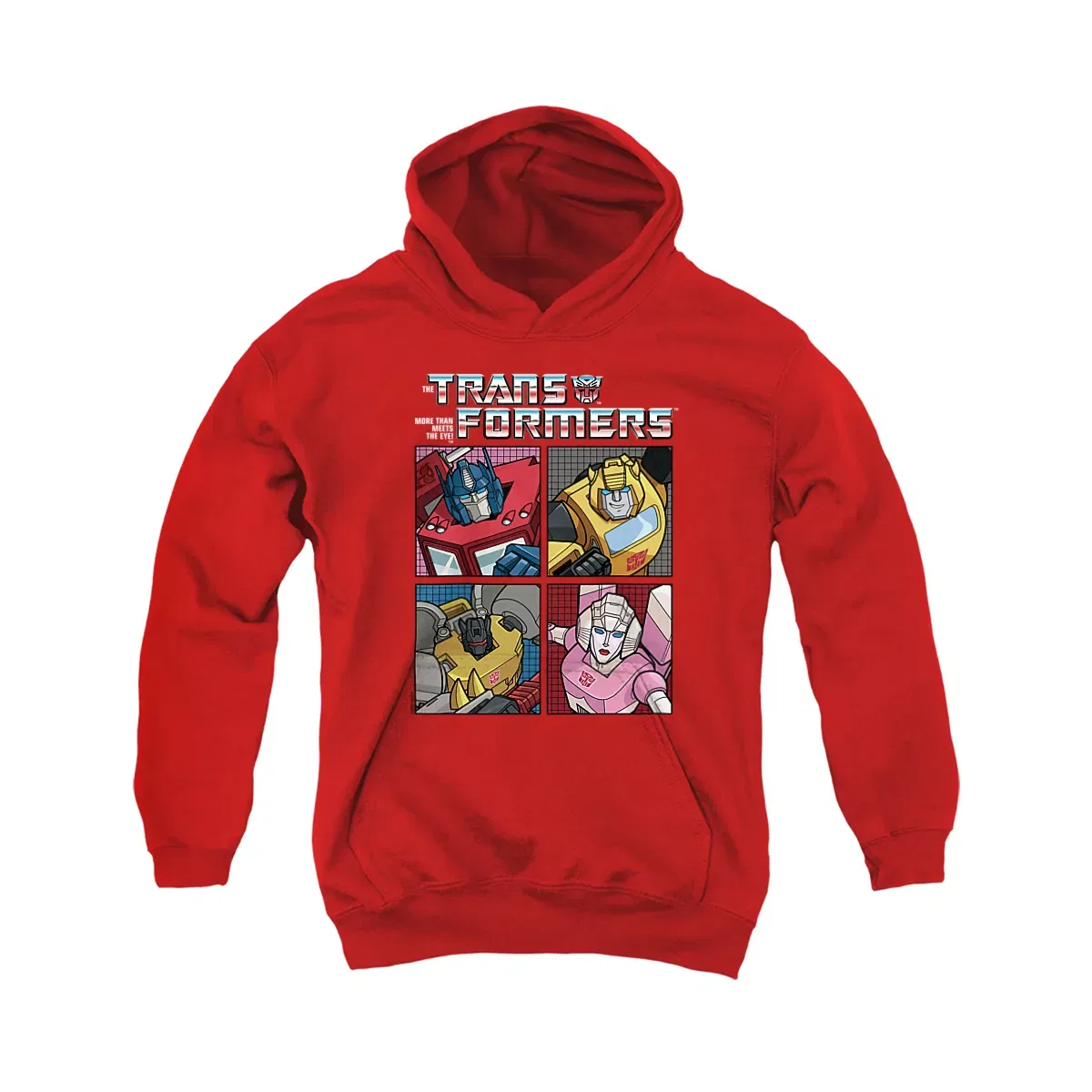 Детское худи с принтом Transformers Generations Retro Heroic Autobot Grid, Transformers, Red