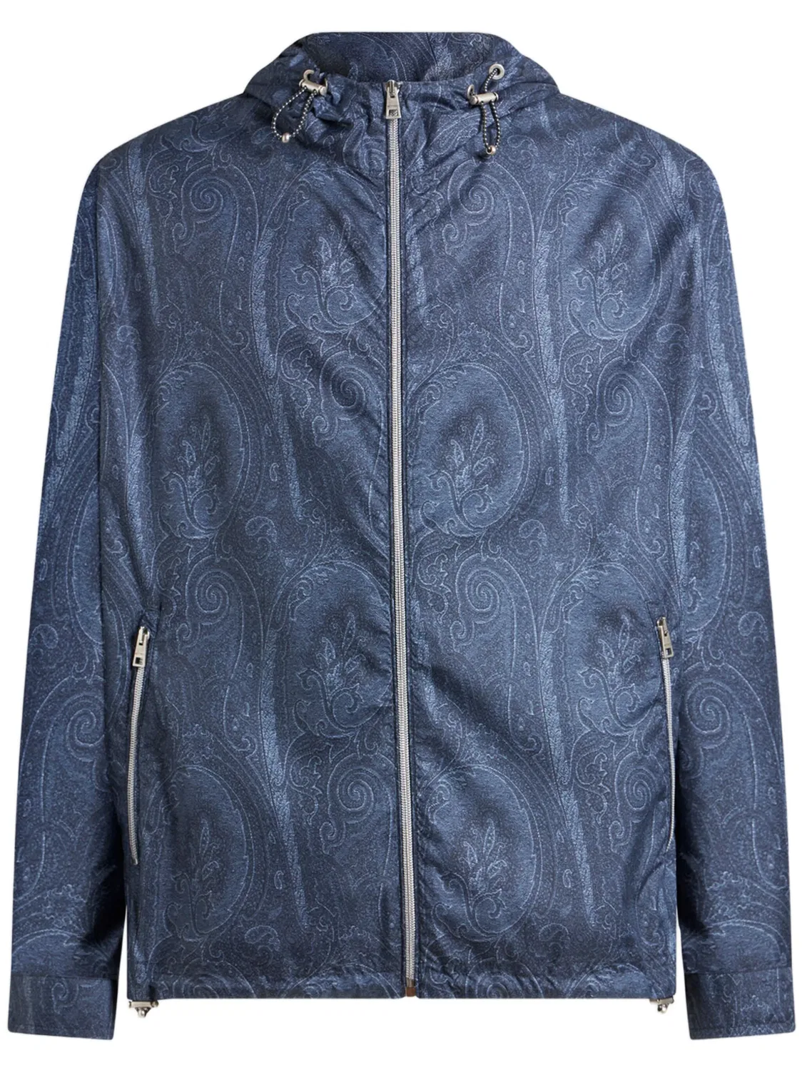 Пиджак с узором пейсли ETRO, синий