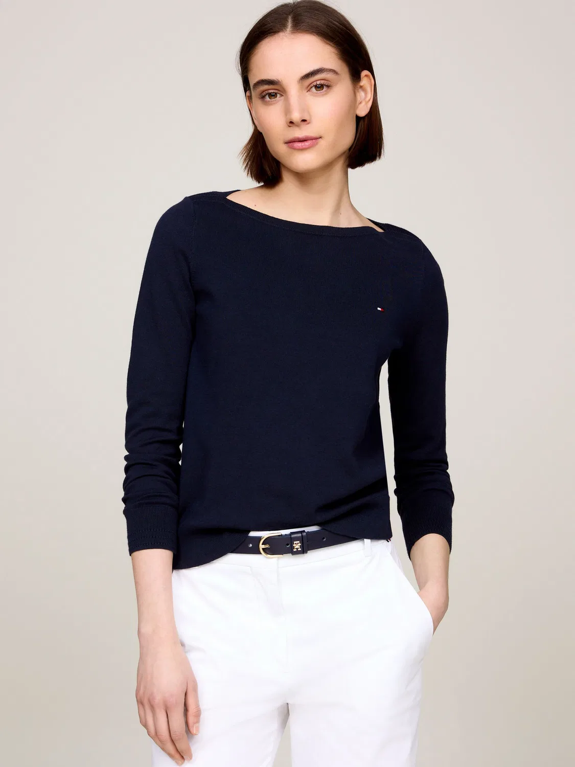 Свитшот с круглым вырезом Tommy Hilfiger, синий