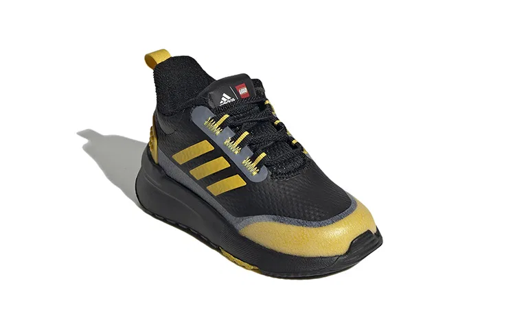 Детские кроссовки для малышей с дышащей тканью LEGO x Fabric Breathable Adidas, Черный — фото 4