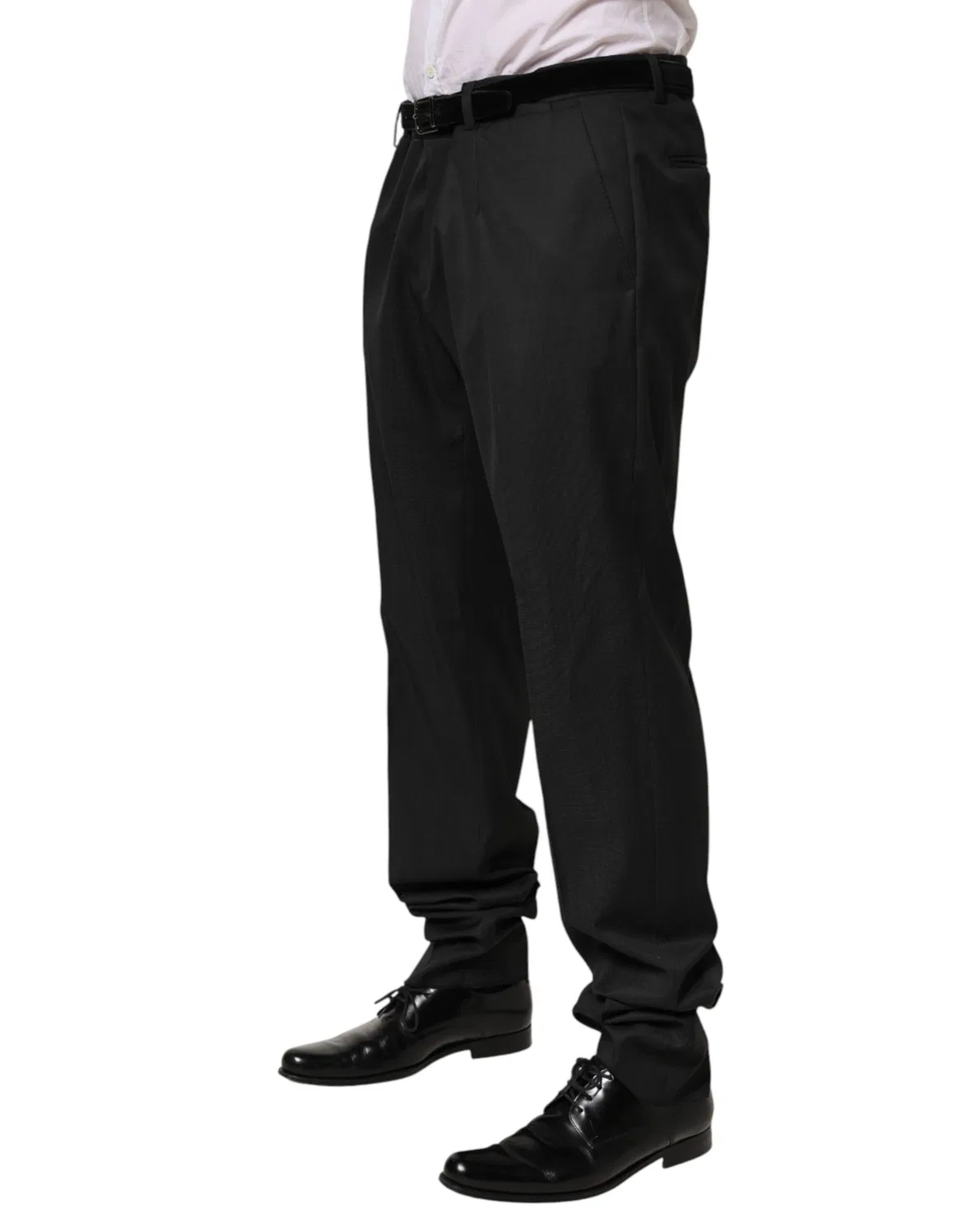 Мужские классические брюки с логотипом Dress Pants Dolce & Gabbana, Black — фото 3